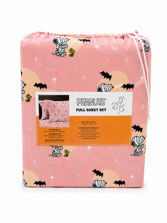 Sábanas snoopy color rosa