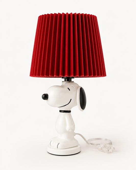 Lámpara de snoopy de cerámica