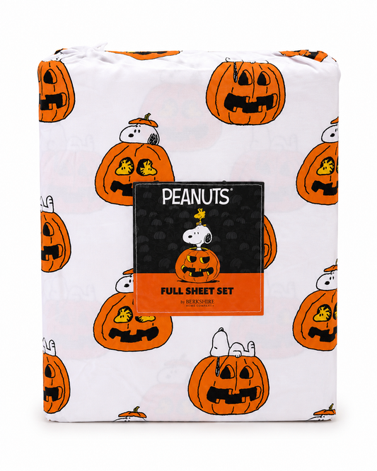 Sábanas snoopy modelo calabaza 🎃