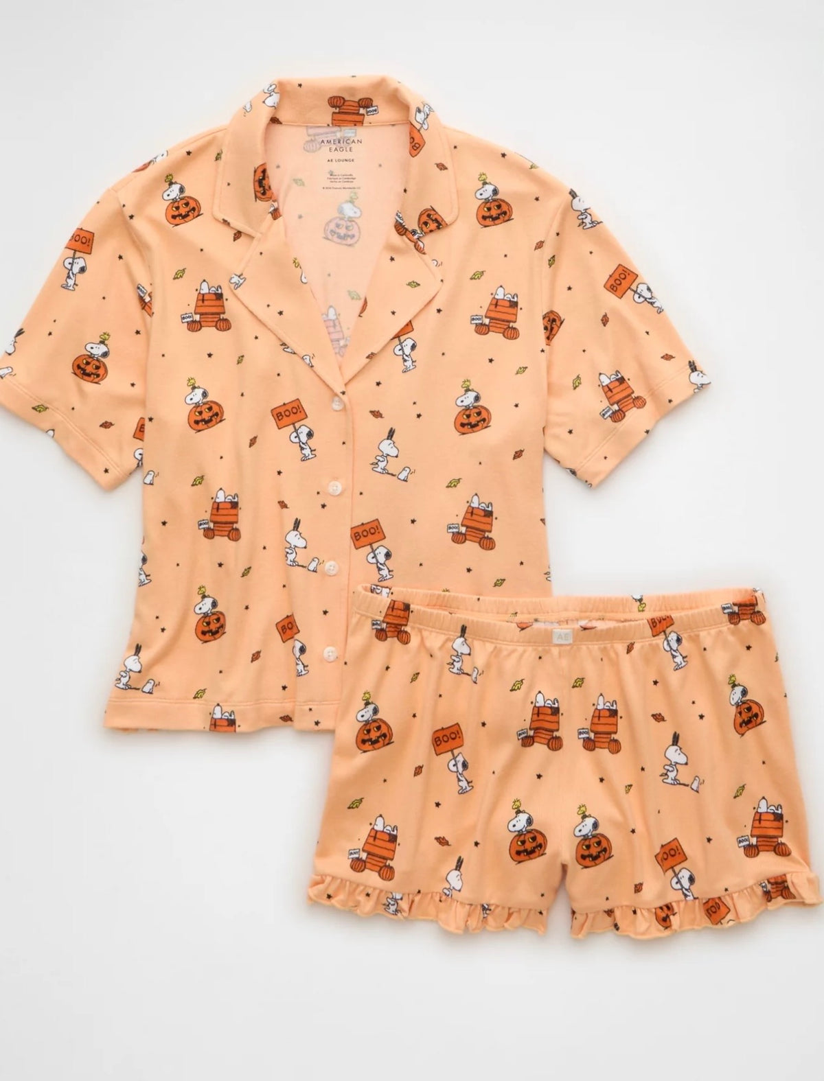 Pijama Snoopy con calabazas 🎃 Halloween (se envía en 2 semanas a partir de tu compra)