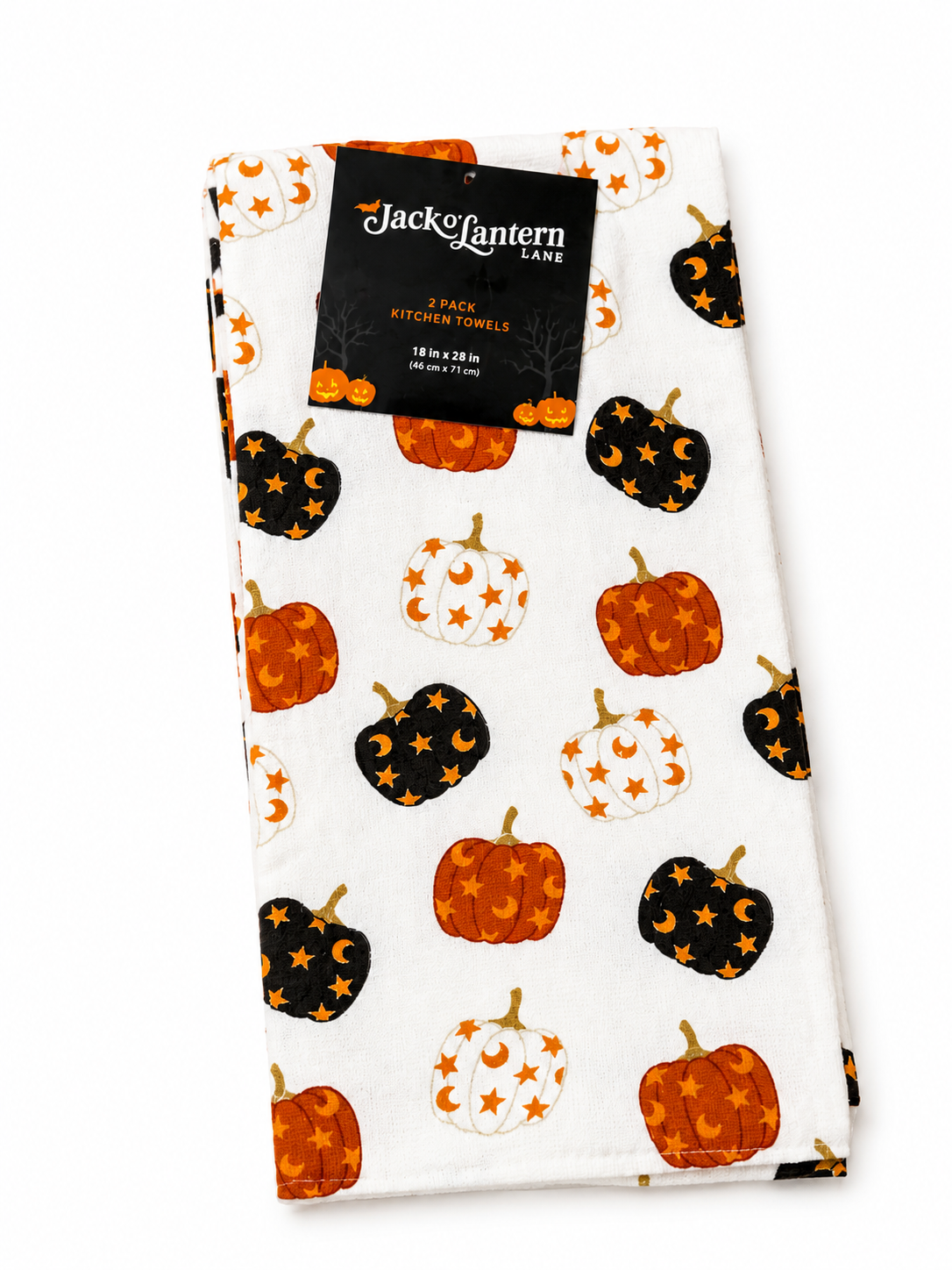Toalla de cocina Halloween calabazas
